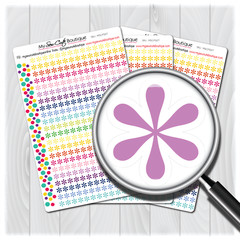 Asterisk Planner Stickers for Diary Calendars, Journals and Scrapbooking