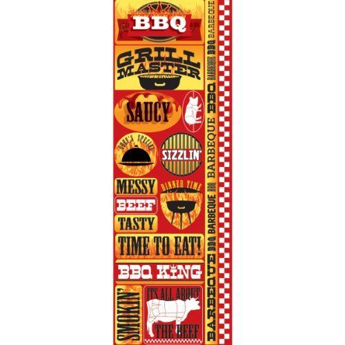 Reminisce Signature Series BBQ Combo Scrapbook Sticker