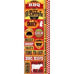Reminisce Signature Series BBQ Combo Scrapbook Sticker