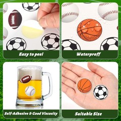 512Pcs Sports Stickers for Kids Classroom,Basketball Football Baseball Soccer…