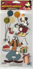 Jolee’s 3D Vintage Disney Mickey and Goofy Birthday Party 60256 Fast FREE Ship!