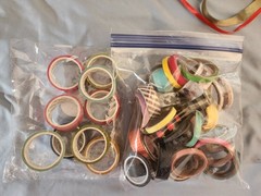 Lot of Supplies Scrapbook Cardmaking Papercrafting Tags Ribbon Washi Wire Twine