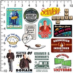 SEINFELD VARIETY DIE CUT VINYL 50 CT STICKER PACK