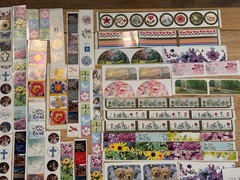 Easter Holiday Card, Note, & Sticker Lot – 9 Cards w/ Envelopes