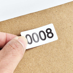 Consecutive Numbered Stickers, 1.6 X 0.8 Inch Inventory Labels, Number Stickers