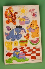 Sandylion Disney Vintage Winnie The Pooh And Friends Picnic Sticker Sheet