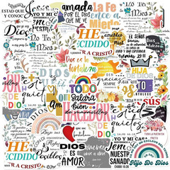 150Pcs Spanish Jesus Christian Stickers, Bible Verse Sticker for Laptop, Waterpr
