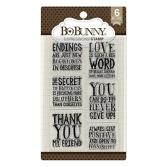 Bo Bunny Acrylic Stamp – EXPRESSIONS