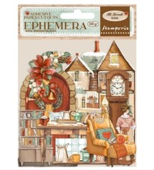 Stamperia ALL AROUND XMAS Adhesive Ephemera Christmas Mixed Media 58pc DFLCT26