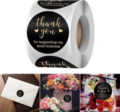 Thank You For Supporting My Small Business 2 Inch Self Adhesive 500 Label Roll