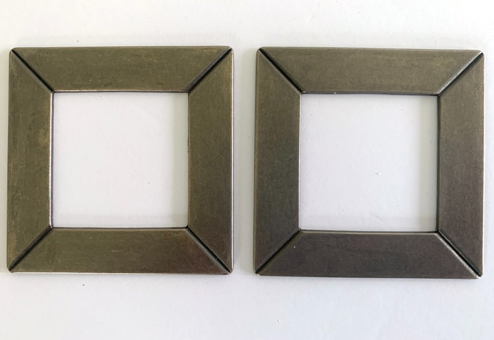 Lot of 2 Making Memories MITERED SQUARE CHARMED FRAMES 2-1/4″ X 2-1/4″