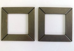 Lot of 2 Making Memories MITERED SQUARE CHARMED FRAMES 2-1/4″ X 2-1/4″