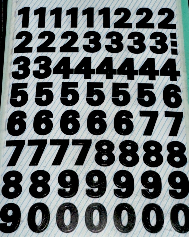 NUMBERS STICKERS✨1✨2✨3✨4✨5✨6✨7✨8✨9✨0✨4 1/3” X 3”LETS COUNT✨AWESOME✨🤍💫