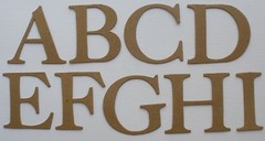150 PC Kit – 2″ ELEGANT FONT – Alphabet Bare Chipboard Letters & Die Cuts