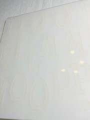 CREATIVE MEMORIES ABC/123 STICKERS LETTERS WHITE SWIRLY NIP