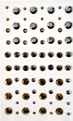 Style Steals Adhesive Bling Planner Stickers – 72 pcs – GOLD & SILVER ROUND