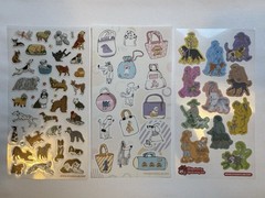 Cats, Dogs, And Animals Sticker Set, 31 Sheets, Stickiiclub And Pipsticks