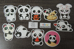 Panda Bears – Cute – Stickers – 10 PCs – 5 styles available! See Description