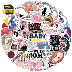 Taking Care of Pregnant Women Stickers for Water Bottle Laptop Notebooks Phones