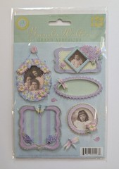 Brenda Walton Juliana Flowers Frames & Tags Grand Adhesions Stickers K&Company