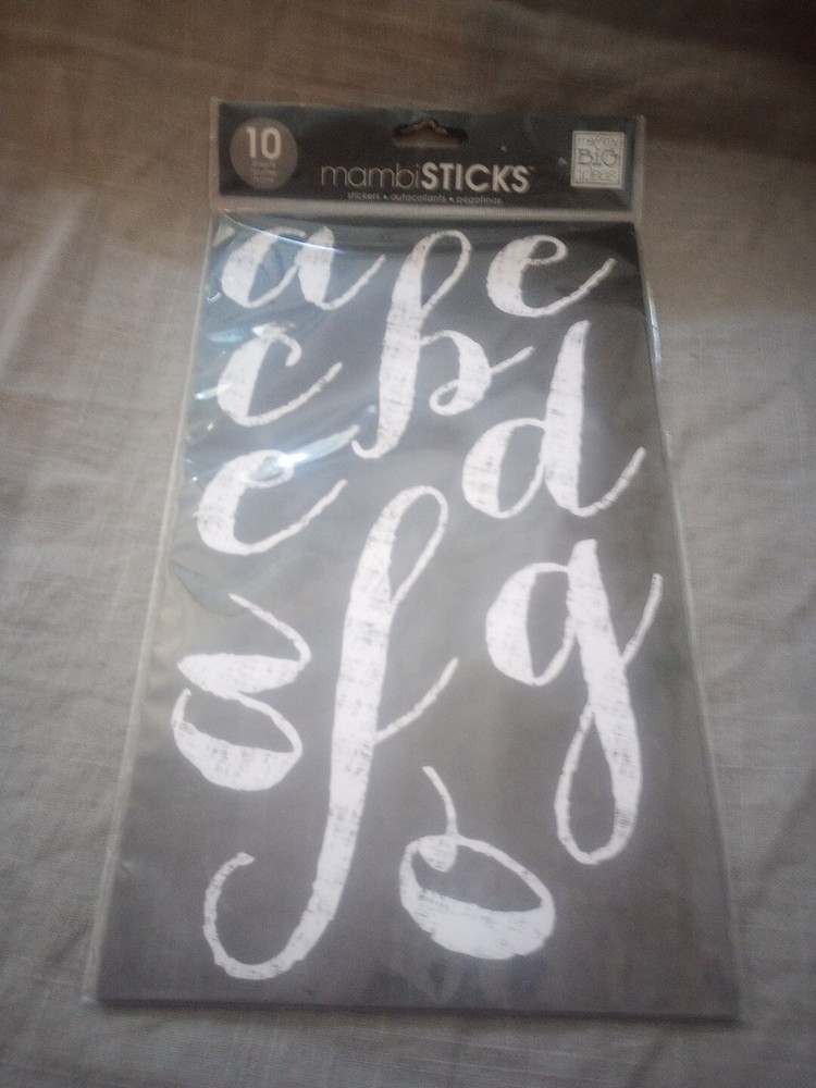 Me & My Big Ideas Stickers 10 Sheets Mambi Stickers Lowercase Cursive Letters
