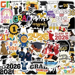 50Pcs Graduation Stickers 2026 College Class of 2026 Stickers for Graduation Dec