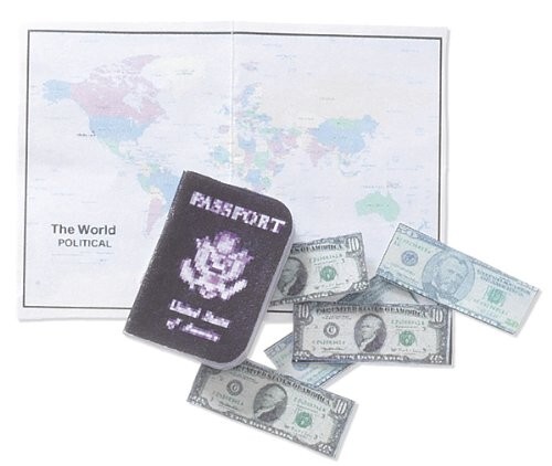 RARE Jolees Mini PASSPORT Maps Vacation International Travel 3D Scrapbook New