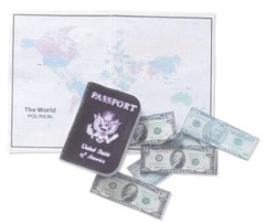 RARE Jolees Mini PASSPORT Maps Vacation International Travel 3D Scrapbook New