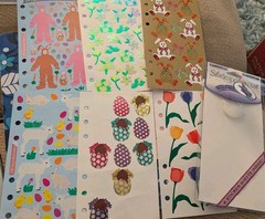 Vintage Stickers Stickopotamus Easter Value Pack 6 Sheets Open But Complete