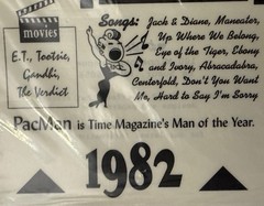 IT HAPPENED IN 1982 Timeless Moments mylar Stickers(5”x12”) Years•Card Making•
