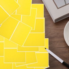 120 Sheet Yellow Label Stickers 3 x 2 Inch Rectangle Coding Labels for Office