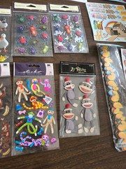Lot of Insects & Animals Themed Stickers, Embellishments, & Borders