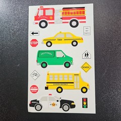 Mrs. Grossman’s Giant Stickers – Vehicles – Taxi, Bus, Firetruck –