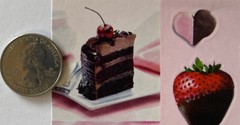 SWEETS & TREAT Sticker(15pc)Chocolate Strawberry•Cake•Dessert•Candy •Hearts•Food