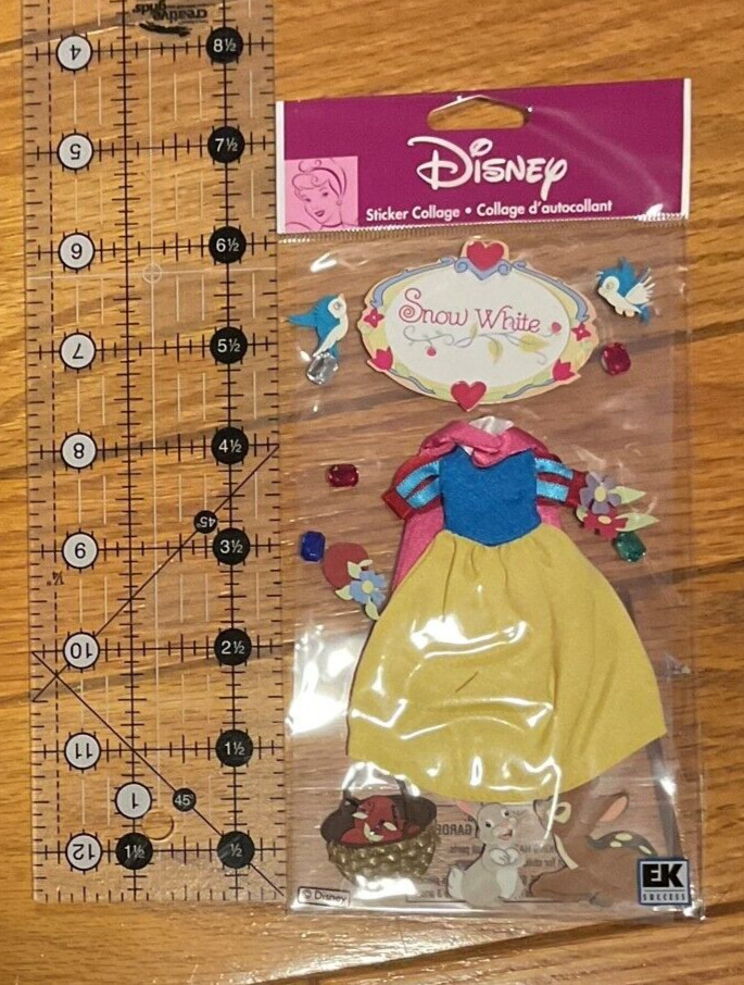 Disney+Jolee’s Boutique~Snow White~Princess~Fabric Dress~Dimensional Sticker~NIP
