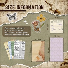 450 PCS Vintage Scrapbook Supplies Junk Journal Supplies, Scrapbook Supplies …