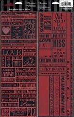 Reminisce Valentine’s Night Specialty Cardstock Stickers 8.5×12″ Sheet-Foil Quot