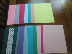 CREATIVE MEMORIES – 8 1/2 x 11 PAPER – 18 VARIOUS COLORS – 25 SHEETS – NEW