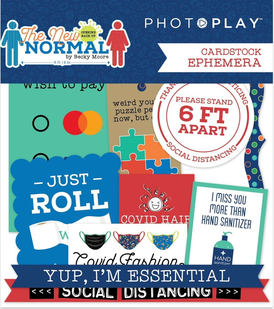 Crafts DieCuts New Normal Just Roll With It Stand 6 Ft Apart Social Distancing