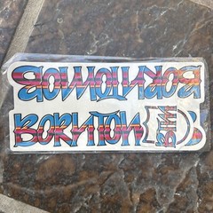 S&M HODER BORN TO MOB SERAPE FRAME STICKERS BMX BIKE DECALS FRAME STICKER BMX