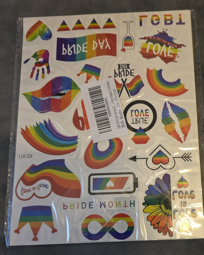 139 piece pride stickers