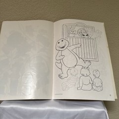 Barney Sticker Fun 1993 Golden UNUSED , Vintage Sticker Book**read