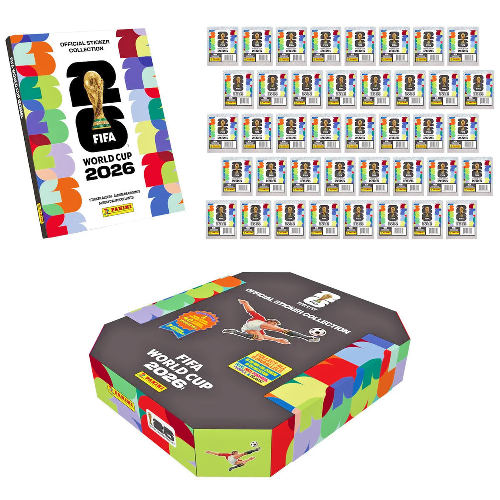 US EDITION 2026 Panini FIFA World Cup 40Count Sticker Pack Box 280 Stick G1N
