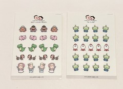 Hubman and Chubgirl Toy Story Planner Sticker Set of 2 NEW