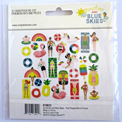 Simple Stories Sunshine Blue Skies Collector Kit 12×12 Scrapbook Bundle