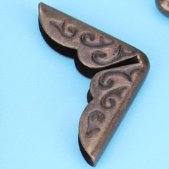 100PCS Album Folders Crafts Scrapbook Antique Bronze Book Corner Protector