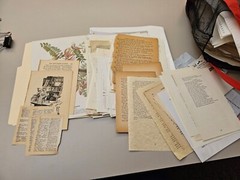  vintage junk journal paper lot, antique book pages, ephemera, forgien language 