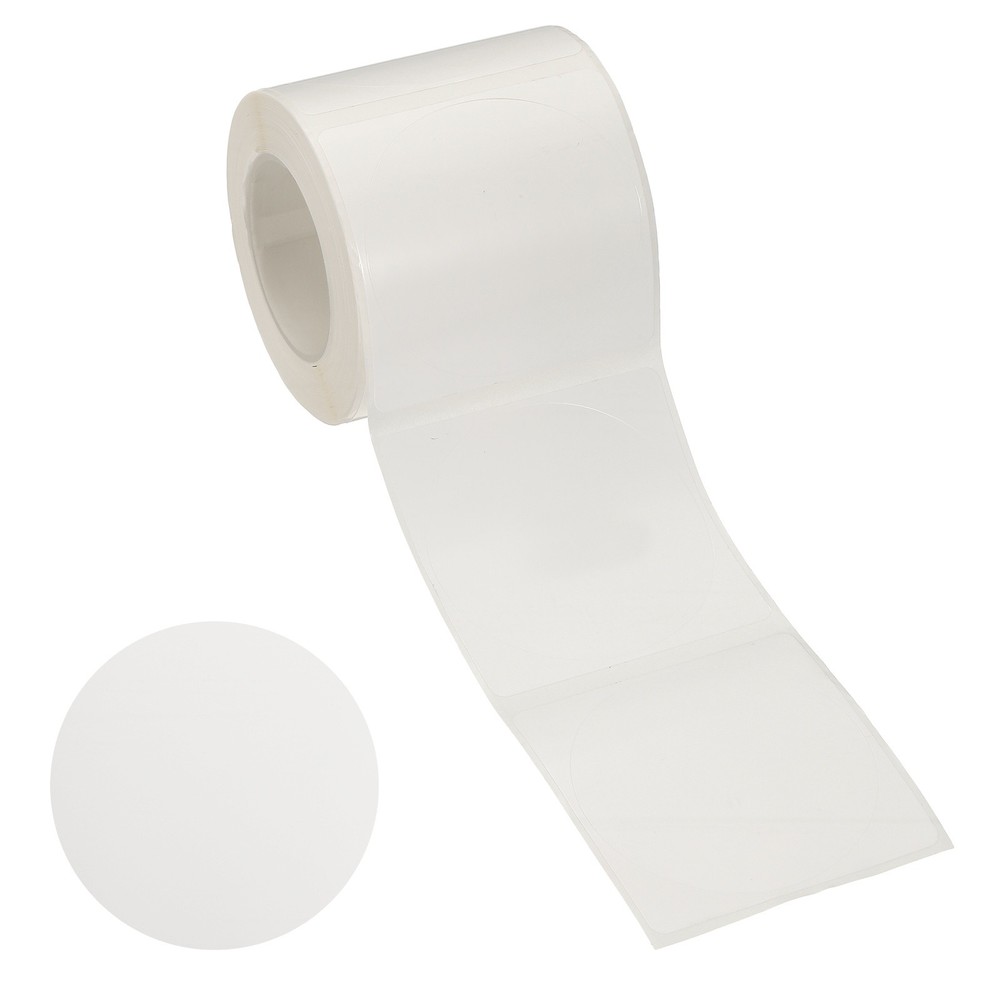 160 Pcs Thermal Sticker Paper, 1.6×1.6″ Round Thermal Printer Label, White