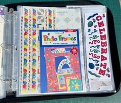 Crop In Style Binder With Lots Of Stickers ~ 18 Sheets full ~ Purple Binder