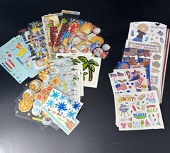 VTG Scrapbook Stickers All Loose Complete Sheets School Art Teacher Lot 300+